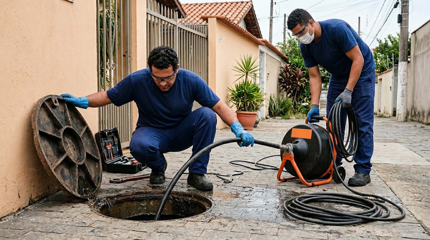 Desentupimento de esgoto em Macaé‑RJ