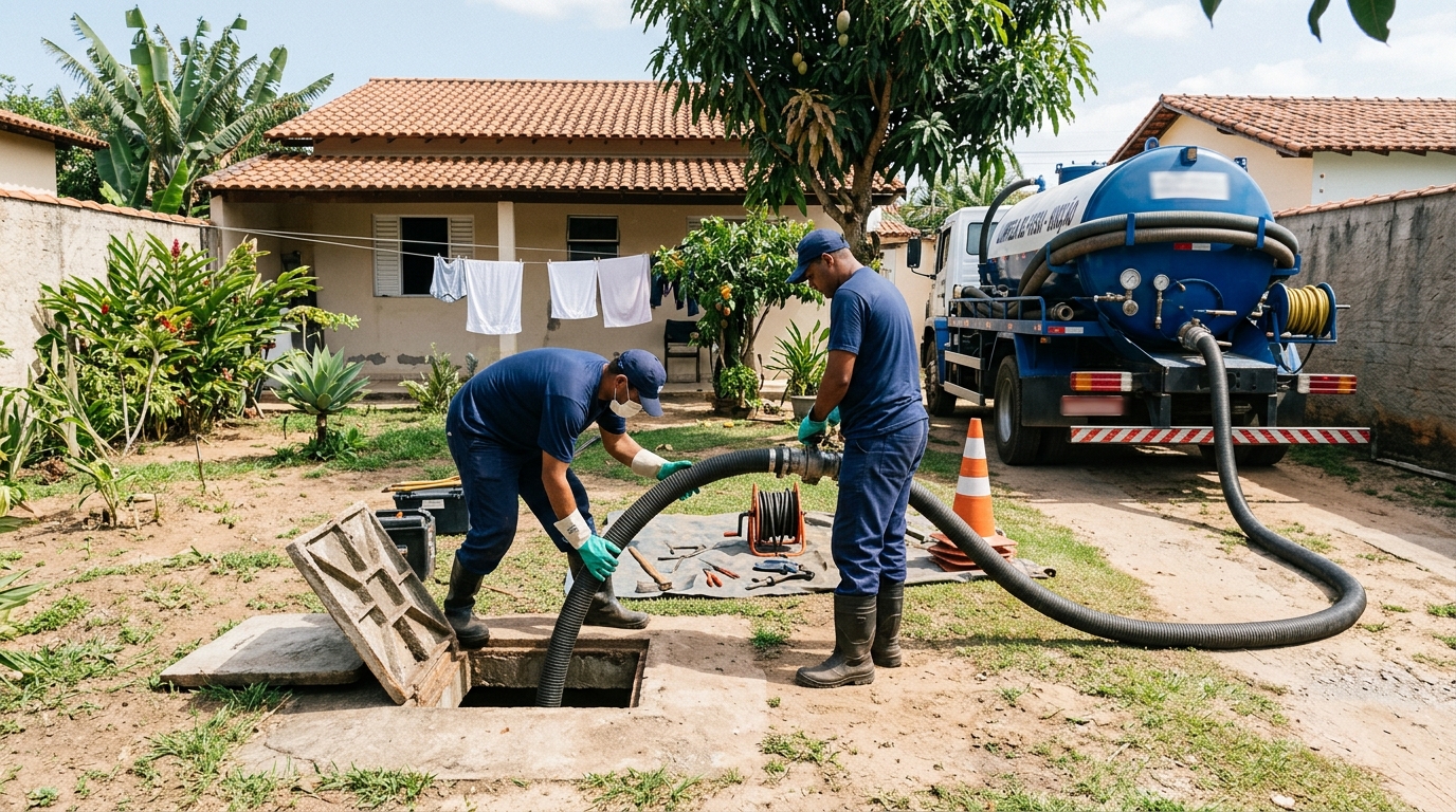 Limpeza de fossa séptica em Canoas‑RS