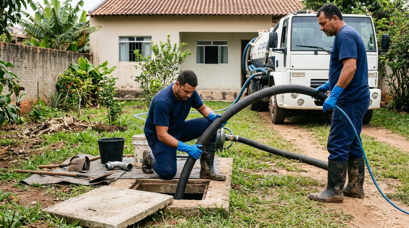 Esgotamento de fossa em Canoas‑RS